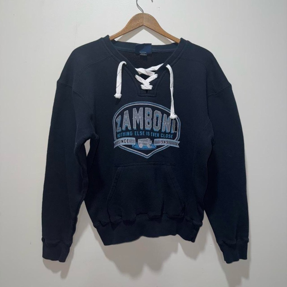 J. America Black Crewneck Men's Sweater
